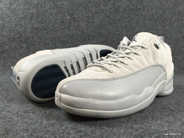 Rep 12 Grey Air Jordan Low 308317-002 Suede 0617